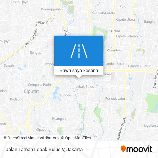 Peta Jalan Taman Lebak Bulus V