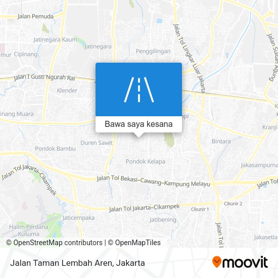 Peta Jalan Taman Lembah Aren