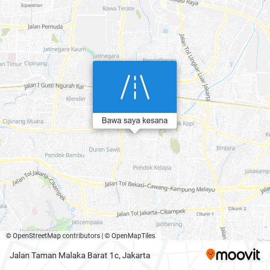 Peta Jalan Taman Malaka Barat 1c