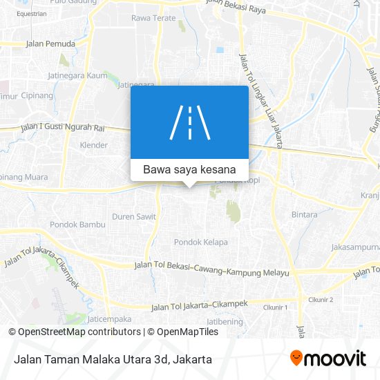 Peta Jalan Taman Malaka Utara 3d