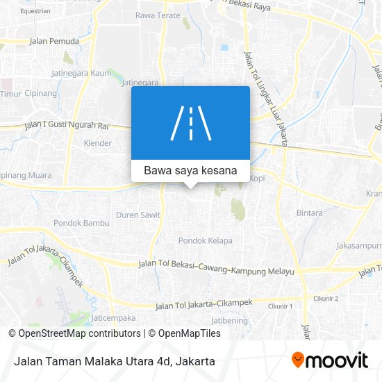 Peta Jalan Taman Malaka Utara 4d