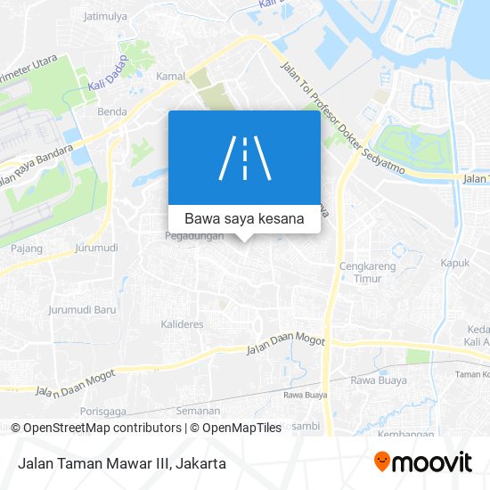 Peta Jalan Taman Mawar III