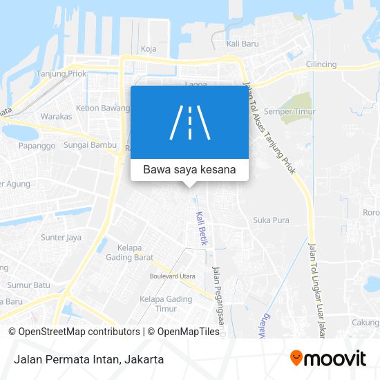 Peta Jalan Permata Intan