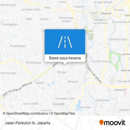 Peta Jalan Perkutut III