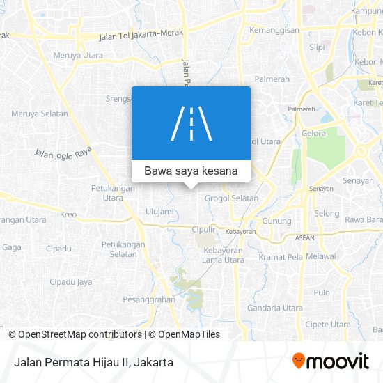 Peta Jalan Permata Hijau II