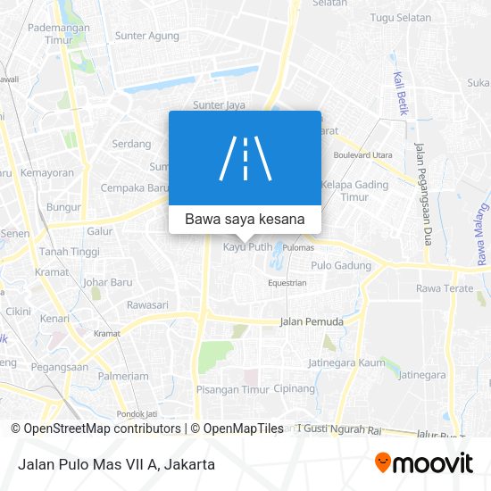 Peta Jalan Pulo Mas VII A
