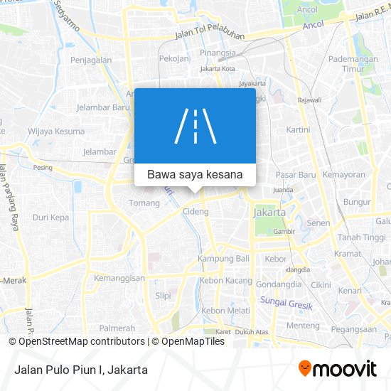 Peta Jalan Pulo Piun I