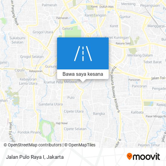 Peta Jalan Pulo Raya I