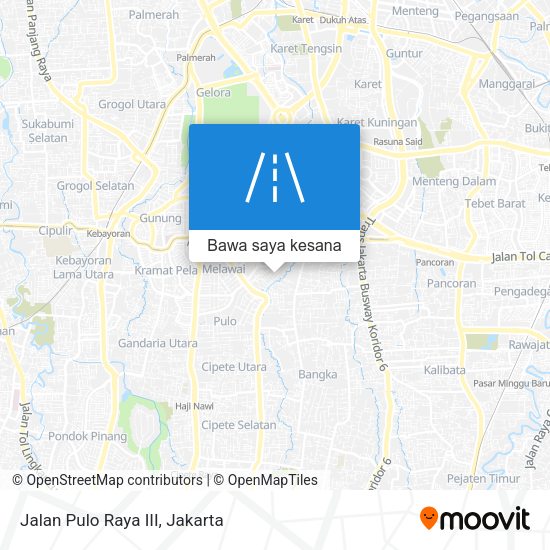 Peta Jalan Pulo Raya III