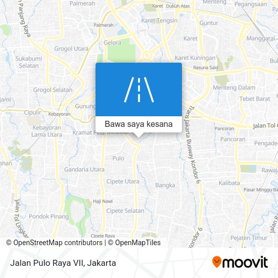 Peta Jalan Pulo Raya VII