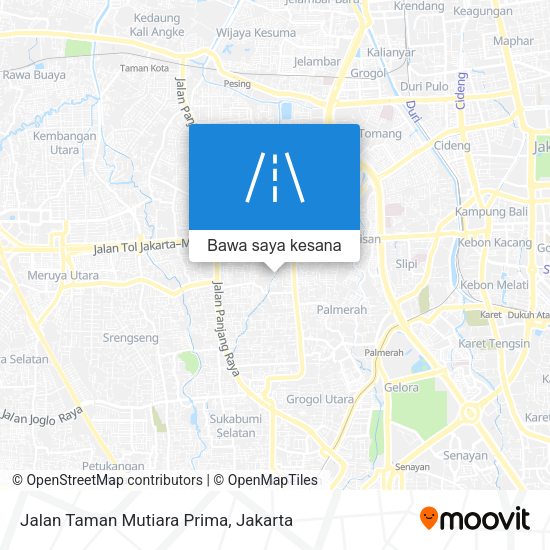Peta Jalan Taman Mutiara Prima
