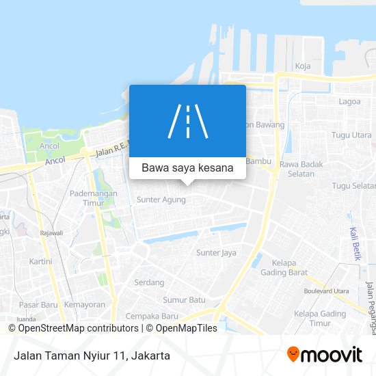 Peta Jalan Taman Nyiur 11