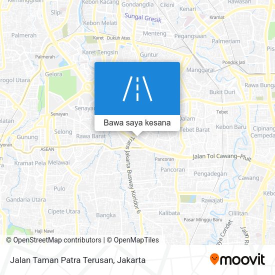Peta Jalan Taman Patra Terusan