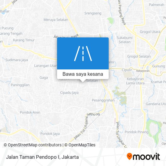 Peta Jalan Taman Pendopo I