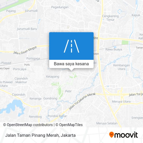 Peta Jalan Taman Pinang Merah
