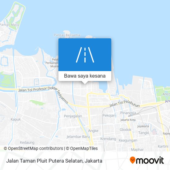 Peta Jalan Taman Pluit Putera Selatan