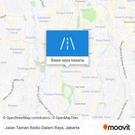Peta Jalan Taman Radio Dalam Raya