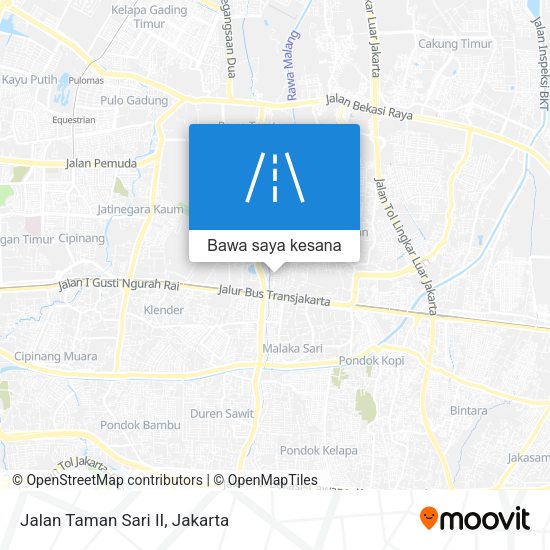 Peta Jalan Taman Sari II