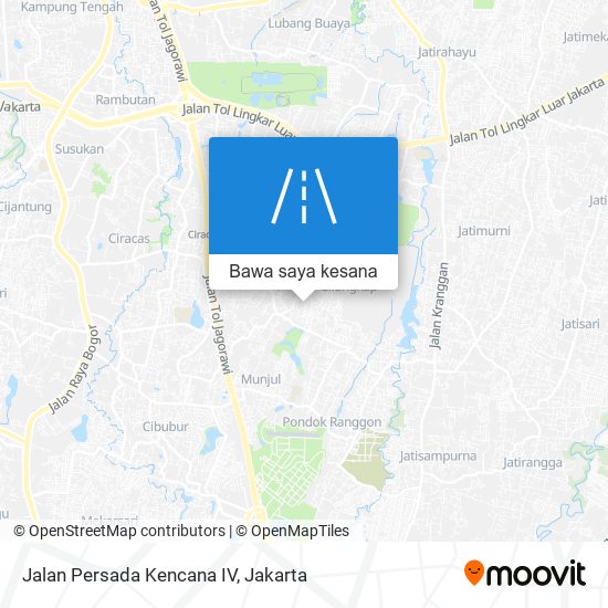 Peta Jalan Persada Kencana IV