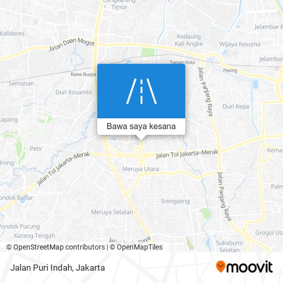 Peta Jalan Puri Indah