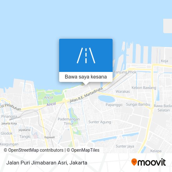 Peta Jalan Puri Jimabaran Asri