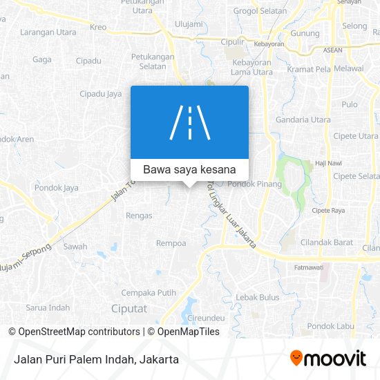 Peta Jalan Puri Palem Indah