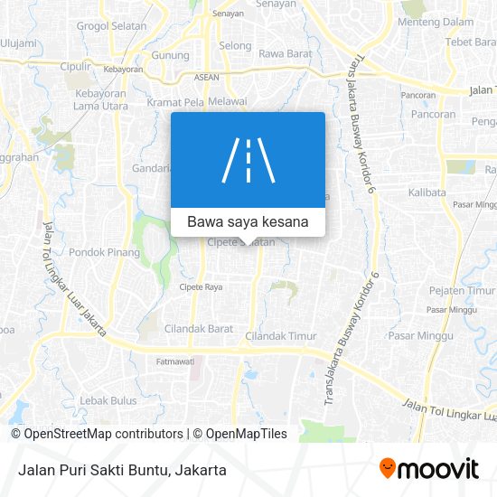 Peta Jalan Puri Sakti Buntu