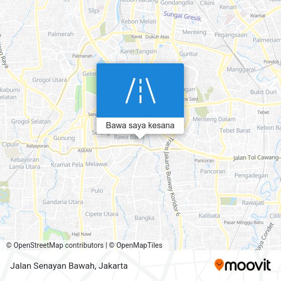 Peta Jalan Senayan Bawah