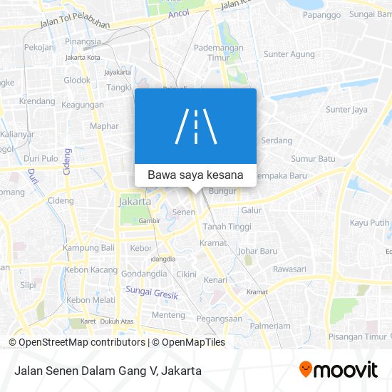 Peta Jalan Senen Dalam Gang V