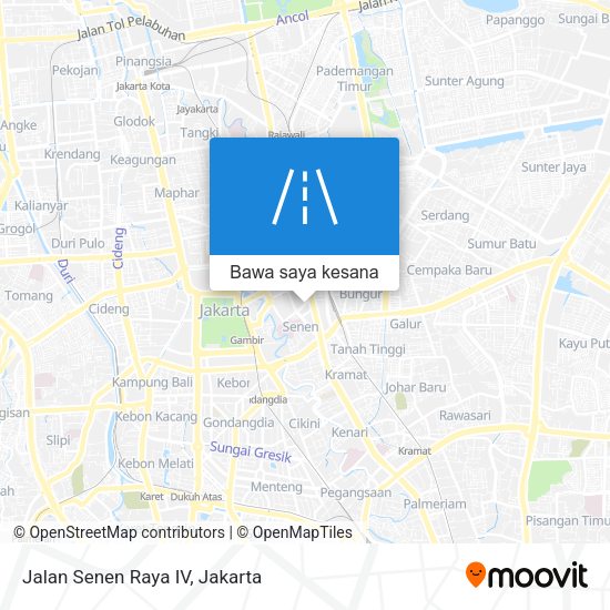 Peta Jalan Senen Raya IV