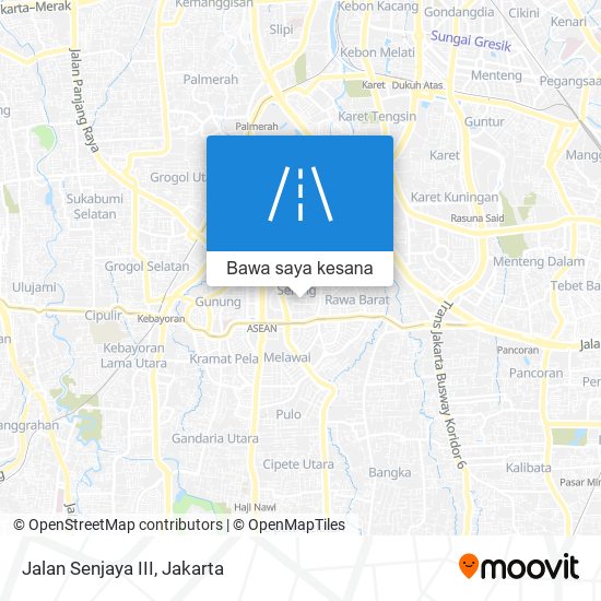 Peta Jalan Senjaya III