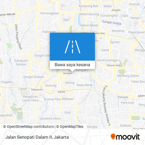 Peta Jalan Senopati Dalam II