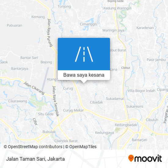 Peta Jalan Taman Sari