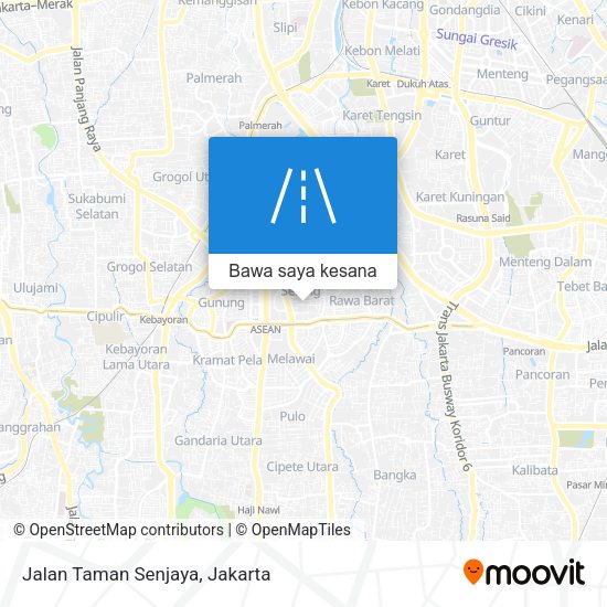 Peta Jalan Taman Senjaya