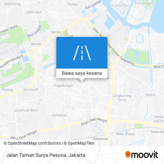 Peta Jalan Taman Surya Pesona