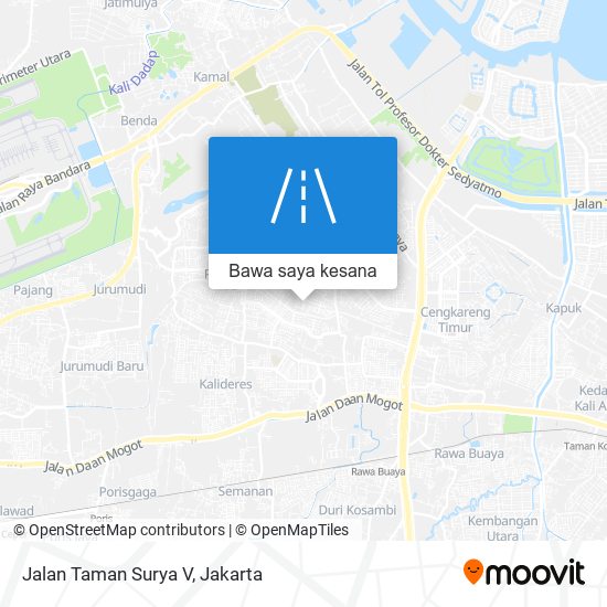 Peta Jalan Taman Surya V