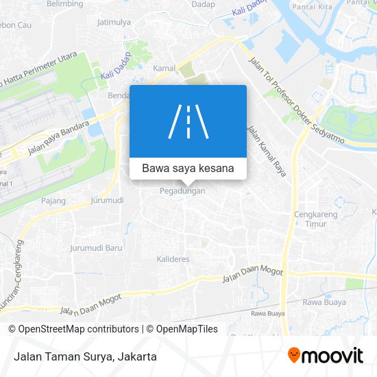 Peta Jalan Taman Surya