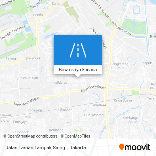 Peta Jalan Taman Tampak Siring I