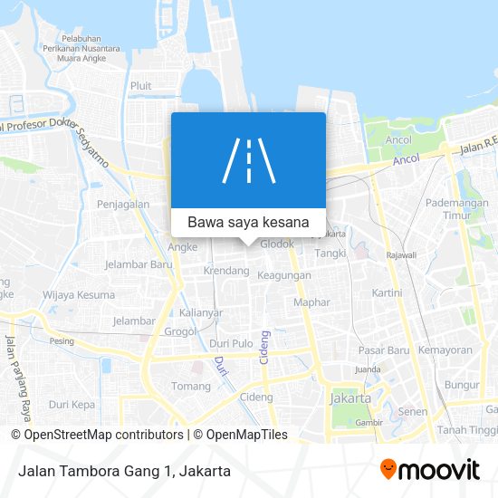 Peta Jalan Tambora Gang 1