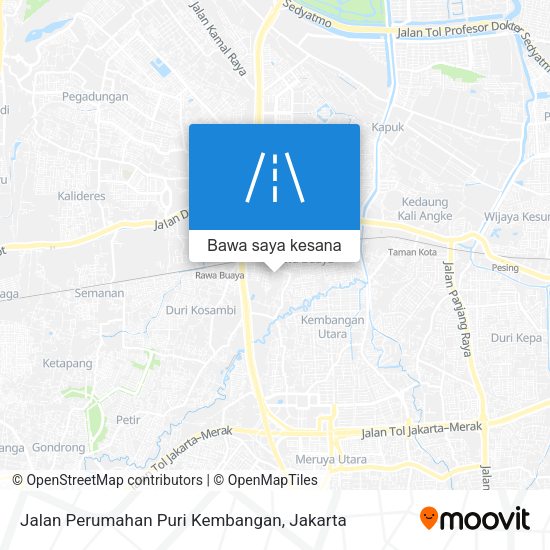 Peta Jalan Perumahan Puri Kembangan