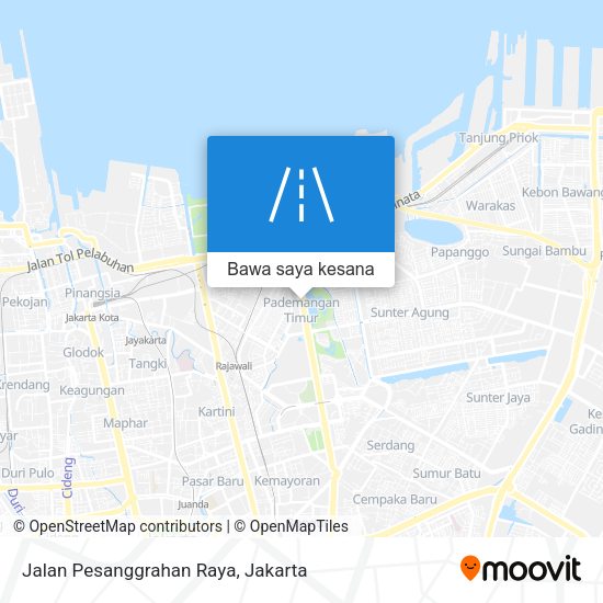 Peta Jalan Pesanggrahan Raya
