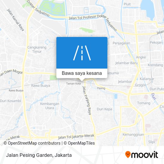 Peta Jalan Pesing Garden