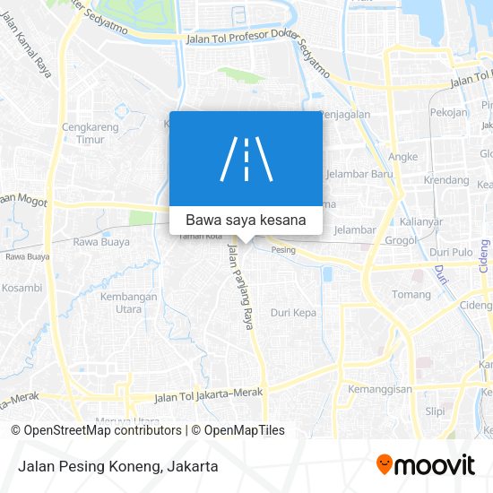 Peta Jalan Pesing Koneng