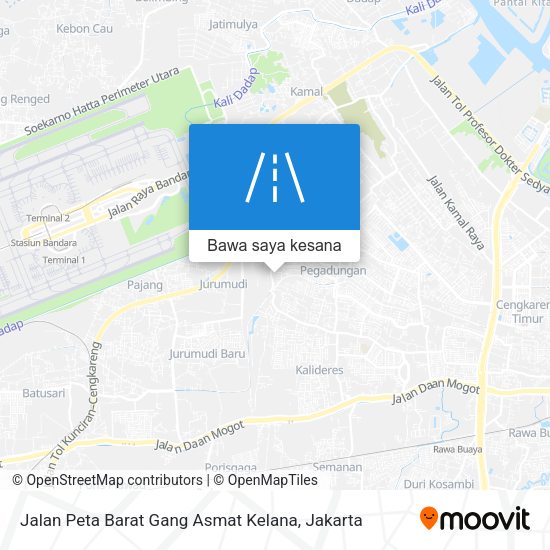 Peta Jalan Peta Barat Gang Asmat Kelana
