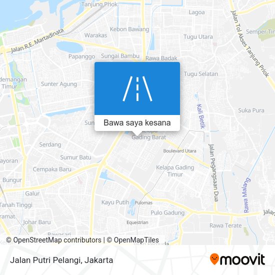 Peta Jalan Putri Pelangi