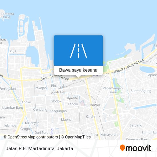 Peta Jalan R.E. Martadinata