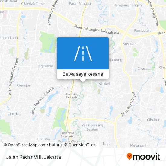 Peta Jalan Radar VIII