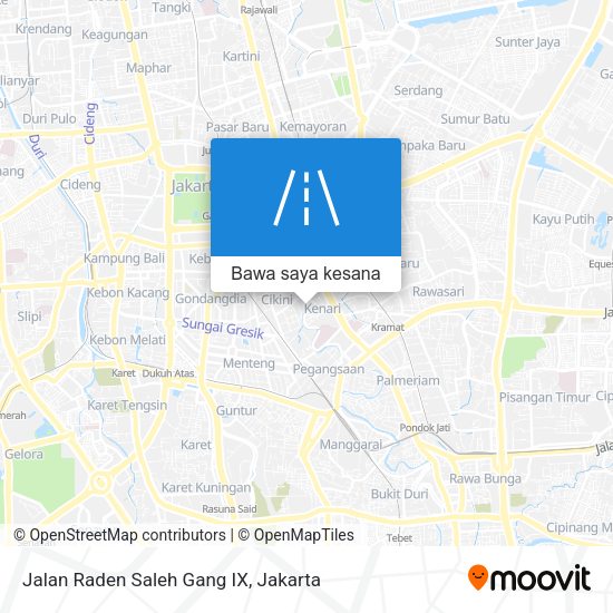 Peta Jalan Raden Saleh Gang IX