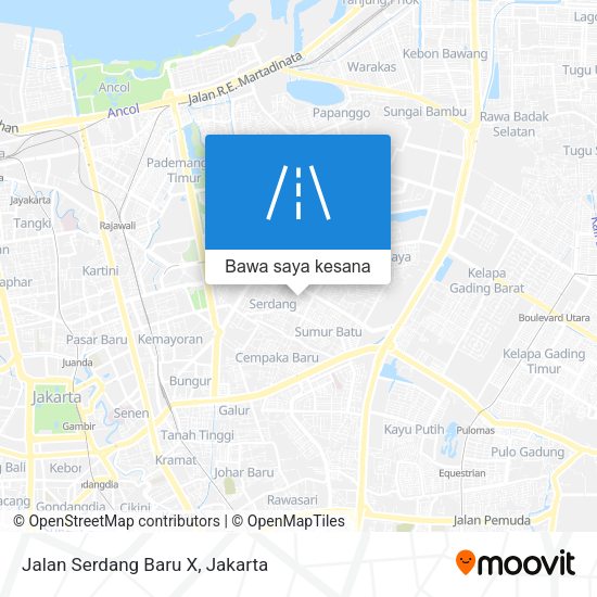 Peta Jalan Serdang Baru X