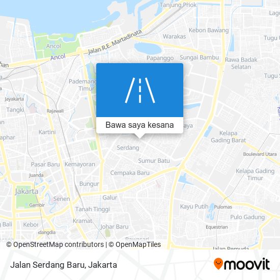 Peta Jalan Serdang Baru